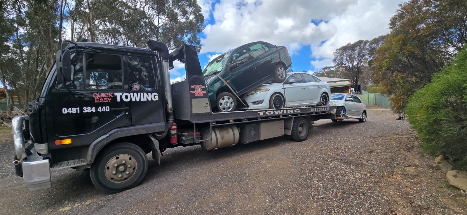 Ballarat car removal service towing an old vehicle